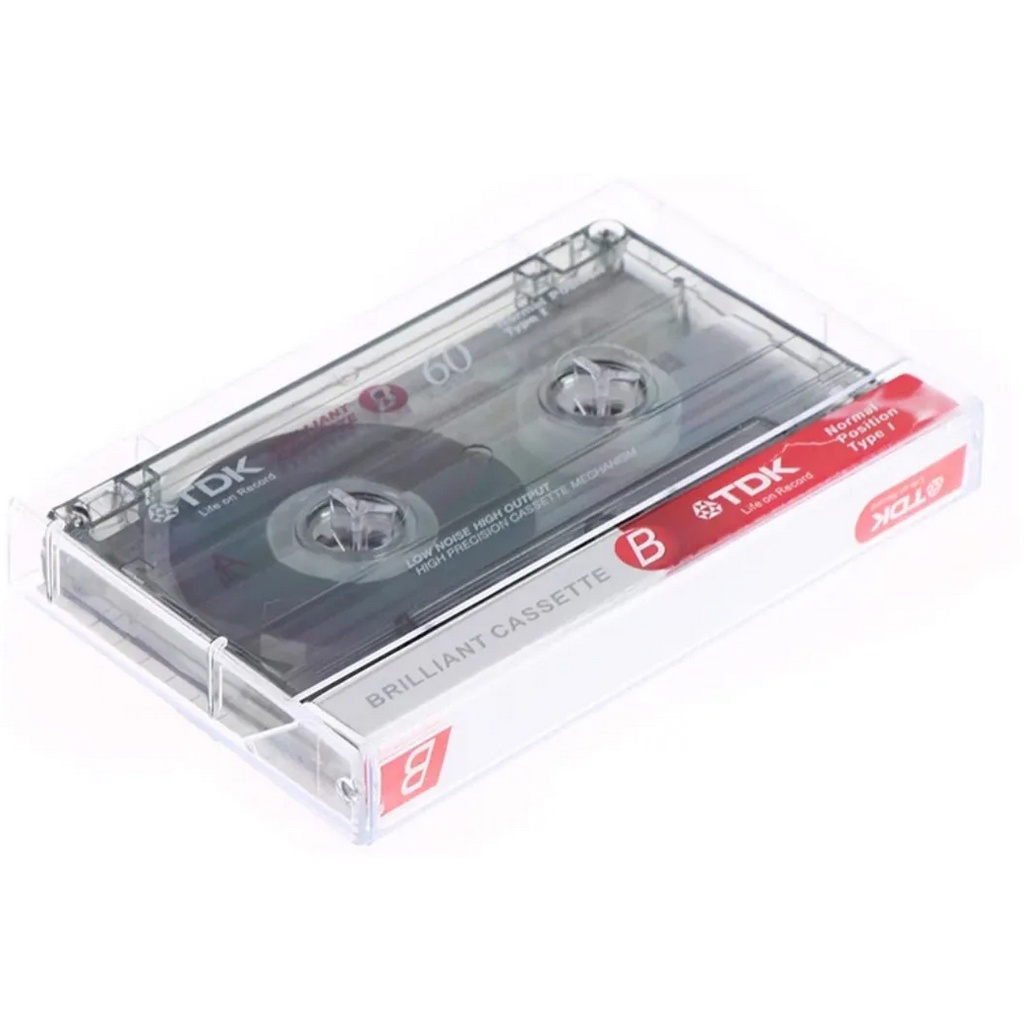 Fita Cassete Virgem 60 Minutos Tdk B60 k7 posição normal para tape deck gravador walkman  toca fita