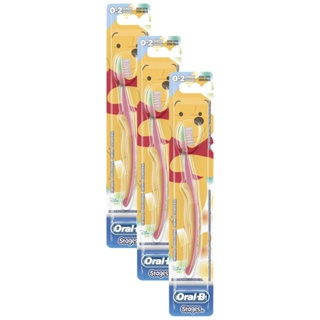 Kit com 3 Escovas Dentais Infantis Stages Oral-B - 4 a 24 meses em Oferta na Shopee