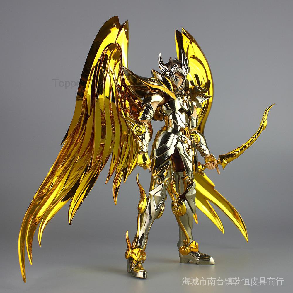 [Brinquedos Saint Seiya Myth Cloth EX Deus & # 39 ; s Soul SOG Sagittarius Aiolos Metal Armor Modelo Figura GT Em Estoque