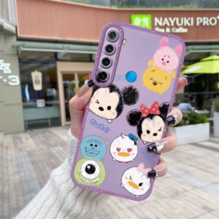 Para Xiaomi MI Redmi Note 8 Pro Nota 8T Capa De Desenho Animado Mickey Minnie À Prova De Choque Borda Quadrada Estojo De Silicone Completa Anjo Olho Câmera Protetora