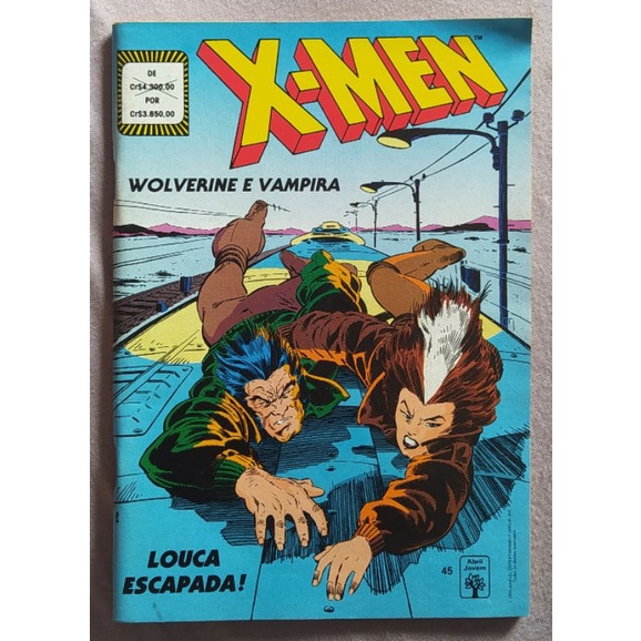 X-Men Gibi Revista Hq N°45 Wolwerine e Vampira