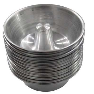 12 Forminhas Mini Pudim 100 gramas - (Med: 8,5B x 5,7F x 3,0A) - MajuFormas