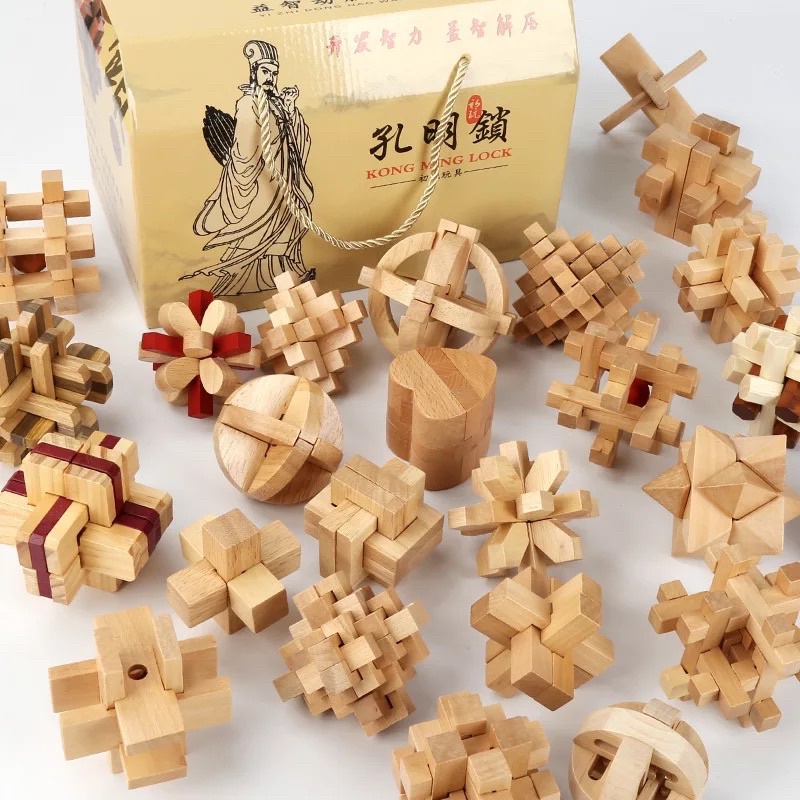 2 kits artesanato madeira para adultos – Quebra-cabeça dois
