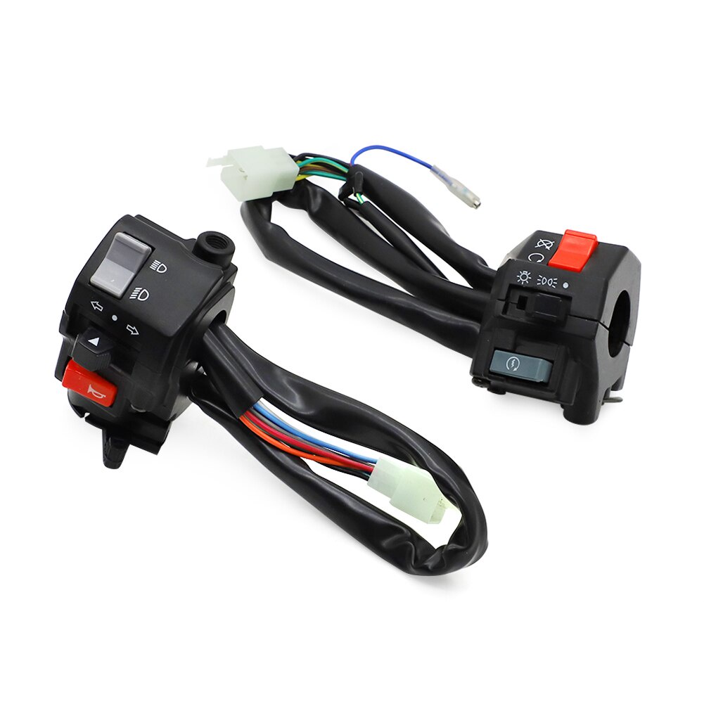 Para Yamaha XV250 Virago FZR RZ TZR RD 250 350 SRX600 TZR125 Interruptor De Controle Do Guiador Chicote 22mm 7/8 " Parti
