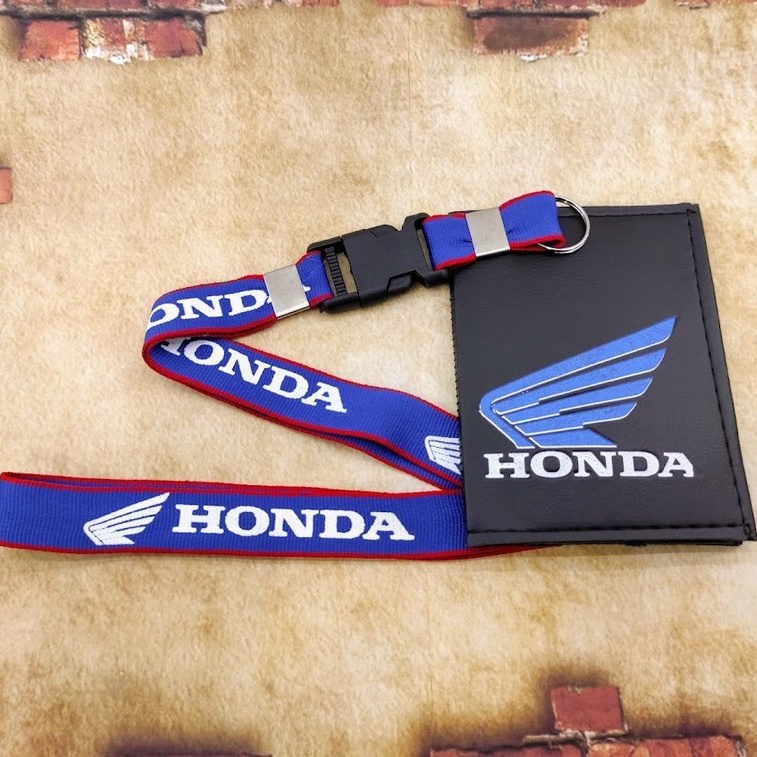 Honda Motos Kit Azul Porta Documentos + Cordão Special