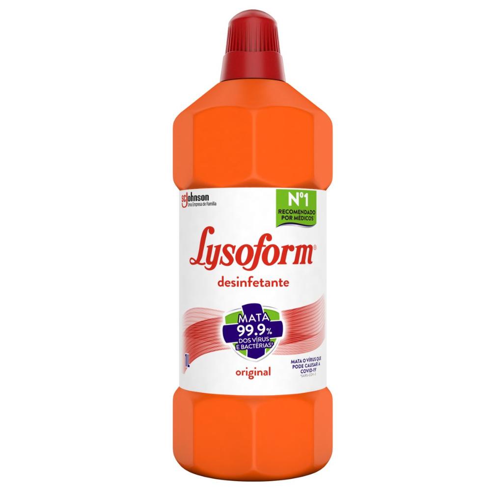 Desinfetante Lysoform Bruto Uso Geral Original 1l em Oferta na Shopee