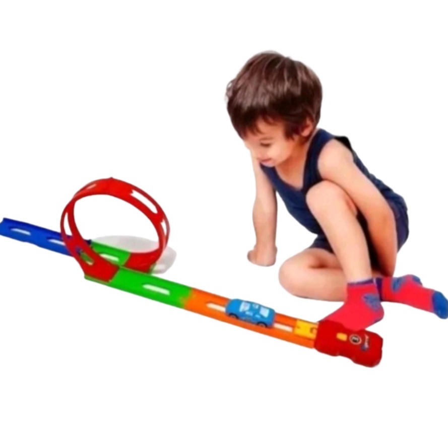 Pista Looping 360 Infantil Tipo Hot Wheels Carrinho