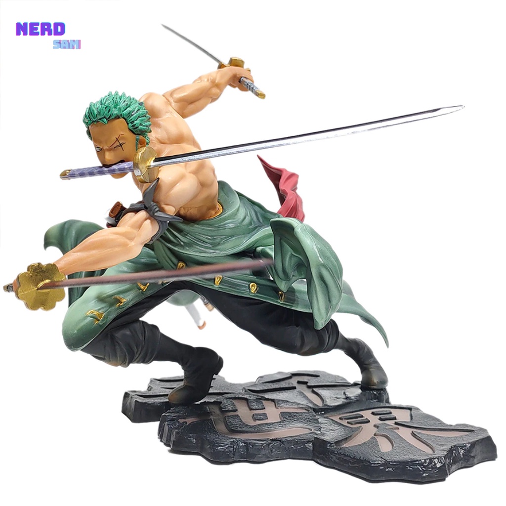 Action Figure One Piece Roronoa Zoro Boneco Colecionável Modelo