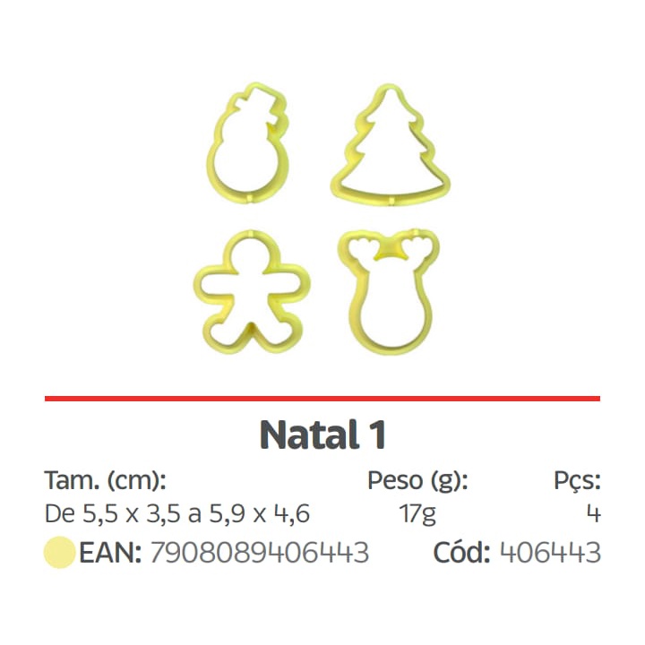 Kit Cortador Natal 1  (Blue Star) - Home & Living