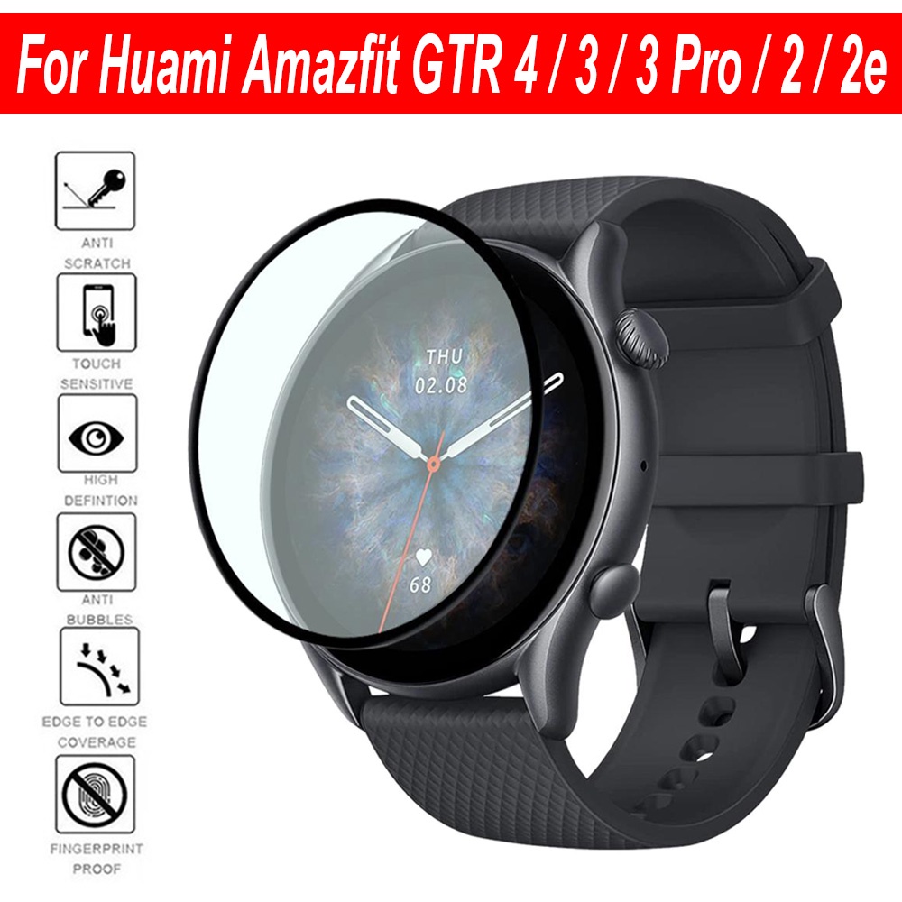 Película Protetora De Tela 3D Para Xiaomi Huami Amazfit GTR 4 / 3 Pro / 2 / 2e