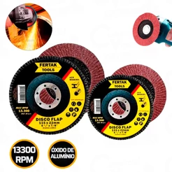 Disco De Desbaste Flap 4.1/2 Grão 40 - 60 - 80 - 120 | 1 Unidade Várias Marcas Medidas