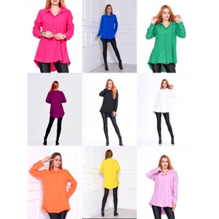 LANÇAMENTO 2023 CHEMISA LONGO MODA FEMININO NOVO DUNA