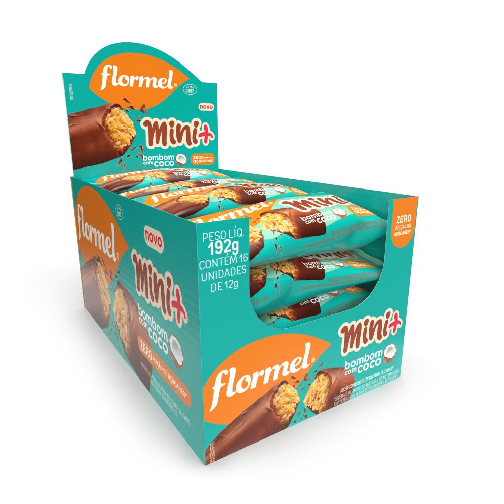 Bombom de Chocolate ao Leite MINI +, Recheado com Doce de Coco, Zero Açúcar - 16 Unidades em Oferta na Shopee