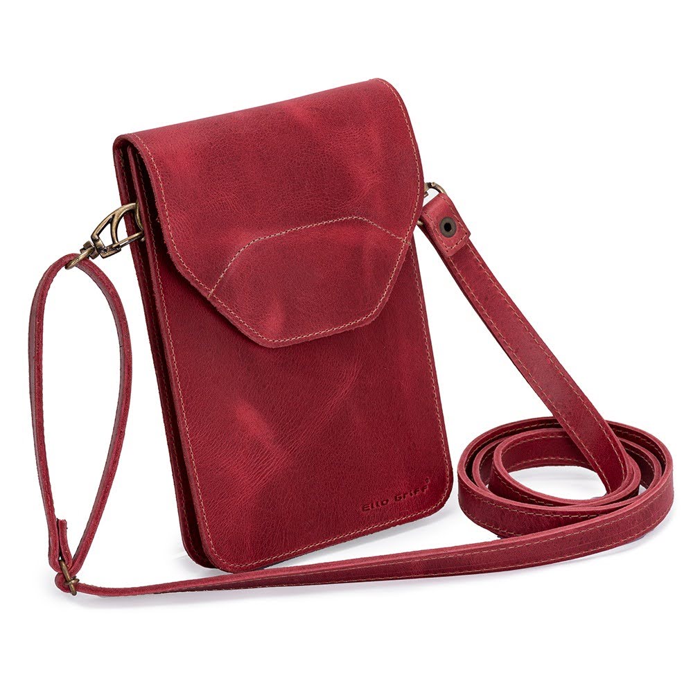 Mini Bolsa Feminina Porta Celular/documentos Couro Legítimo