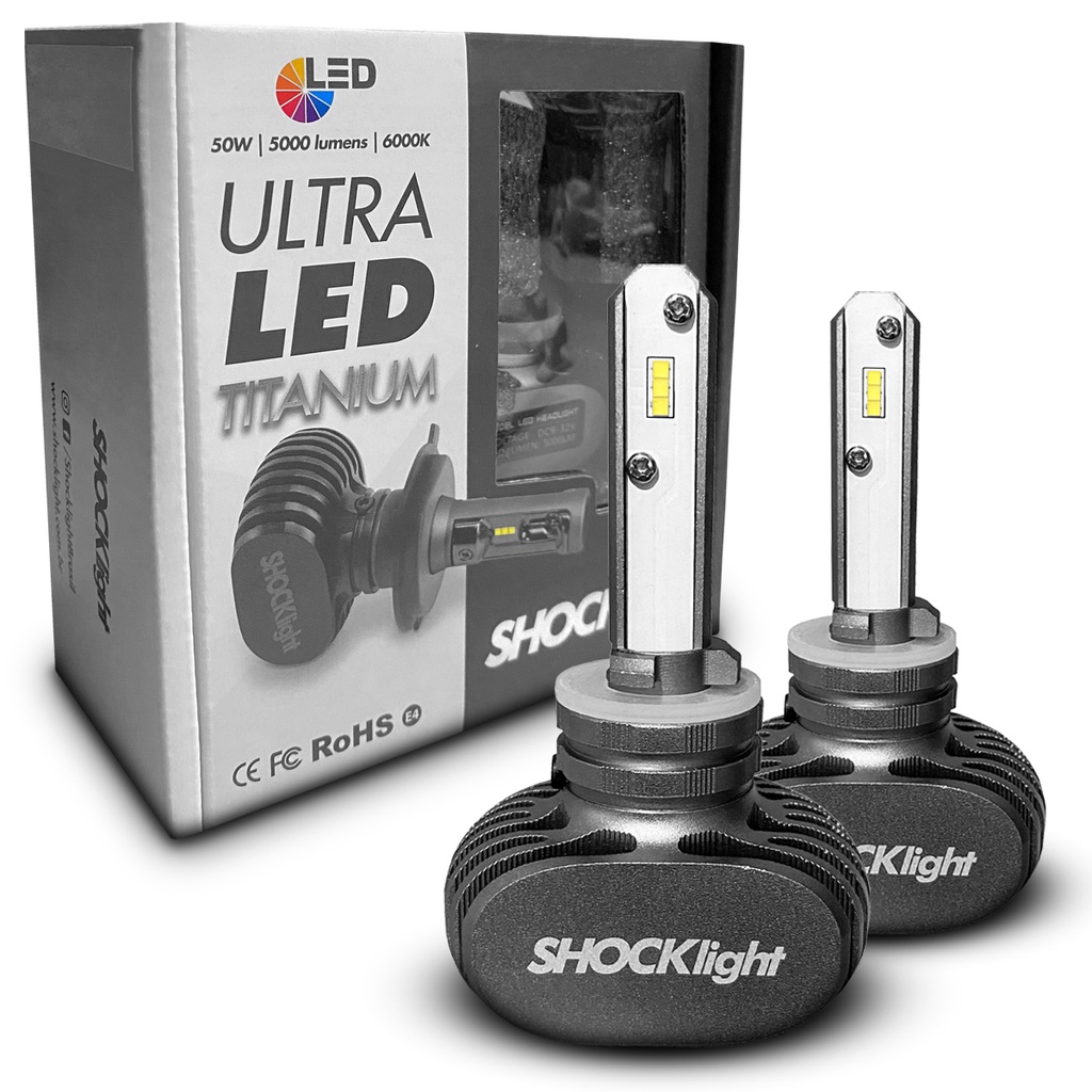 Ultra Led Shocklight Titanium 10000 Lúmens 6000k Encaixe H27 em Oferta na Shopee