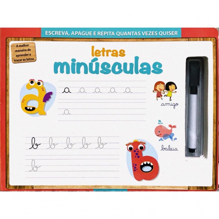 ESCREVA APAGUE E REPITA - LETRAS MINUSCULAS - Books & Magazines