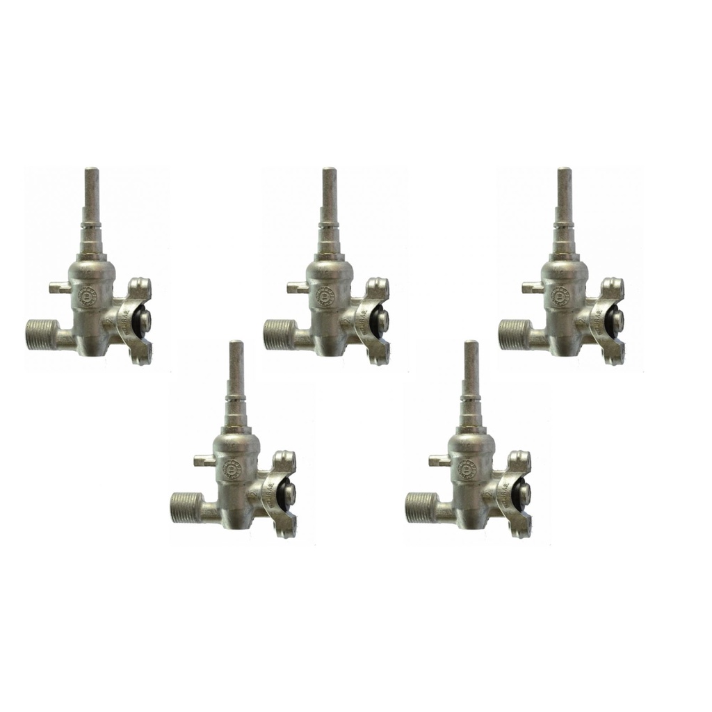 KIT VÁLVULA RAMAL FOGÃO COOKTOP FOGATTI TRIPLA CHAMAS 5 UN
