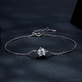 Bamoer Pulseira Moissanite Simples Presentes De Moda Para Mulheres