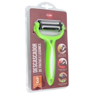 Descascador cortador De Legumes 3 Em 1 Corte Em Tiras Fatiador em Oferta na Shopee
