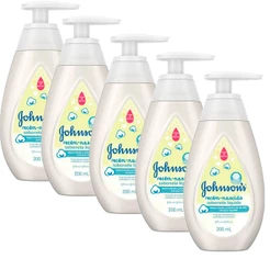 Kit com 5 Sabonete Líquido Johnson's Recém Nascido 200ml