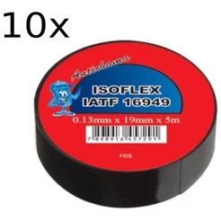 Fita Isolante Anti Chama Isoflex 19mm X 5m Com 10 Unidades