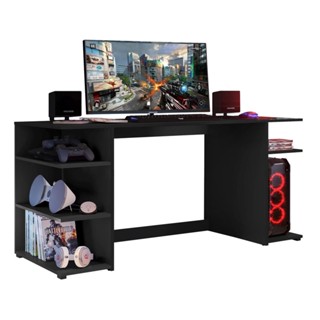 Mesa Gamer Escrivaninha Guilda Multimóveis Preta