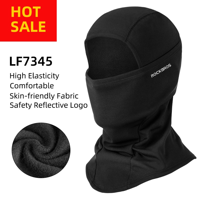 ROCKBROS Cachecol Máscara Facial De Esqui De Inverno Ciclismo Treinamento Esportivo Balaclava Acessório De Bicicleta À Prova De Vento em Oferta na Shopee