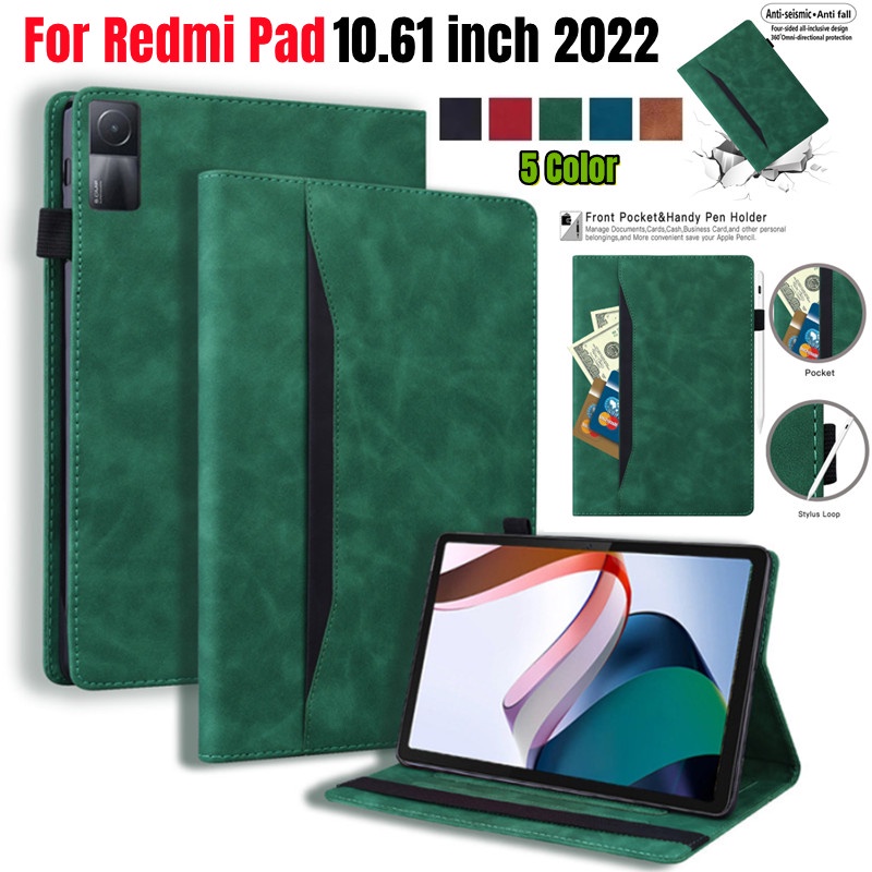 Para Xiaomi Redmi Pad 10.61 Polegadas 2022 Capa Luxo Suporte PU Carteira De  Couro 10,61 