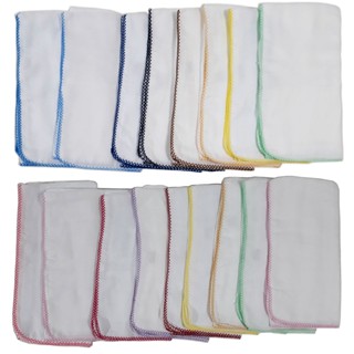 Fralda de Ombro 70x70 cm Marca Cremer Luxo Modelo Pinte e Borde com faixa de 15cm Com crochê (picueta).