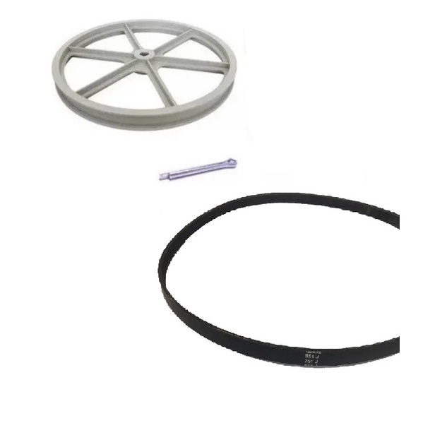 Correia 880  + CUPILHA + Polia BRANCA Agitador Tanquinho Colormaq Lcm 9.0/10/13/15kg - NOVO NOVO