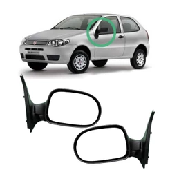 Par Retrovisor Palio Fire Economy Strada Fire 11 12 13 14 1516 "2 Portas" Sem Controle Manual