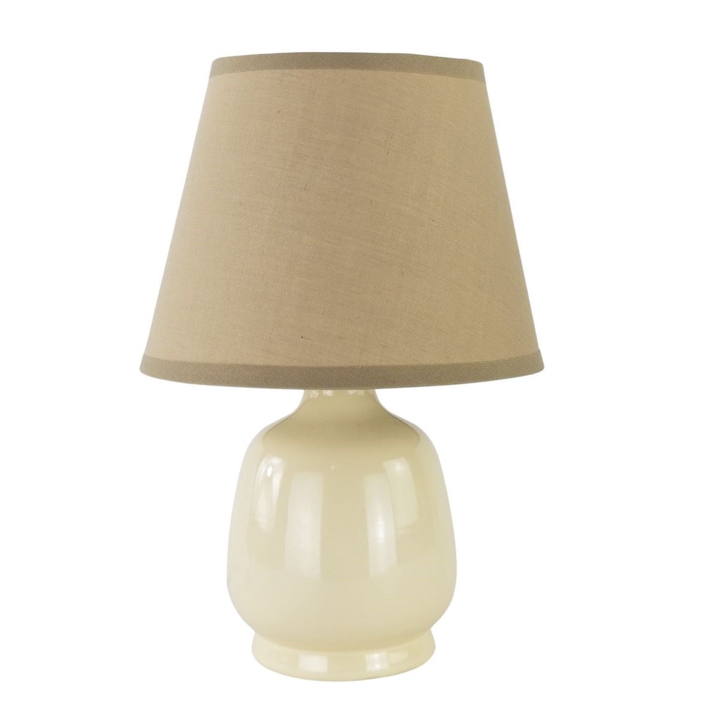 Abajur de Quarto Bege Com Cúpula - Luminária de Mesa em Oferta na Shopee
