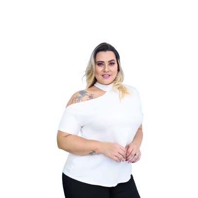 Blusinha Feminina Manga Curta Shocker Plus Size Barata em Oferta na Shopee