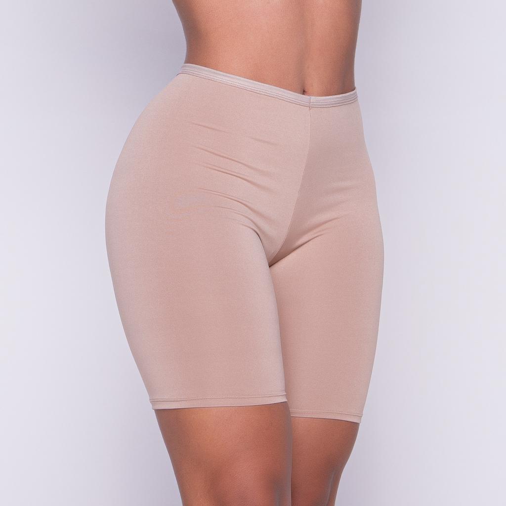Kit 3 Short Anagua Combinação Segunda Pele Feminino Preto Bege Lingerie Revenda -Promoção