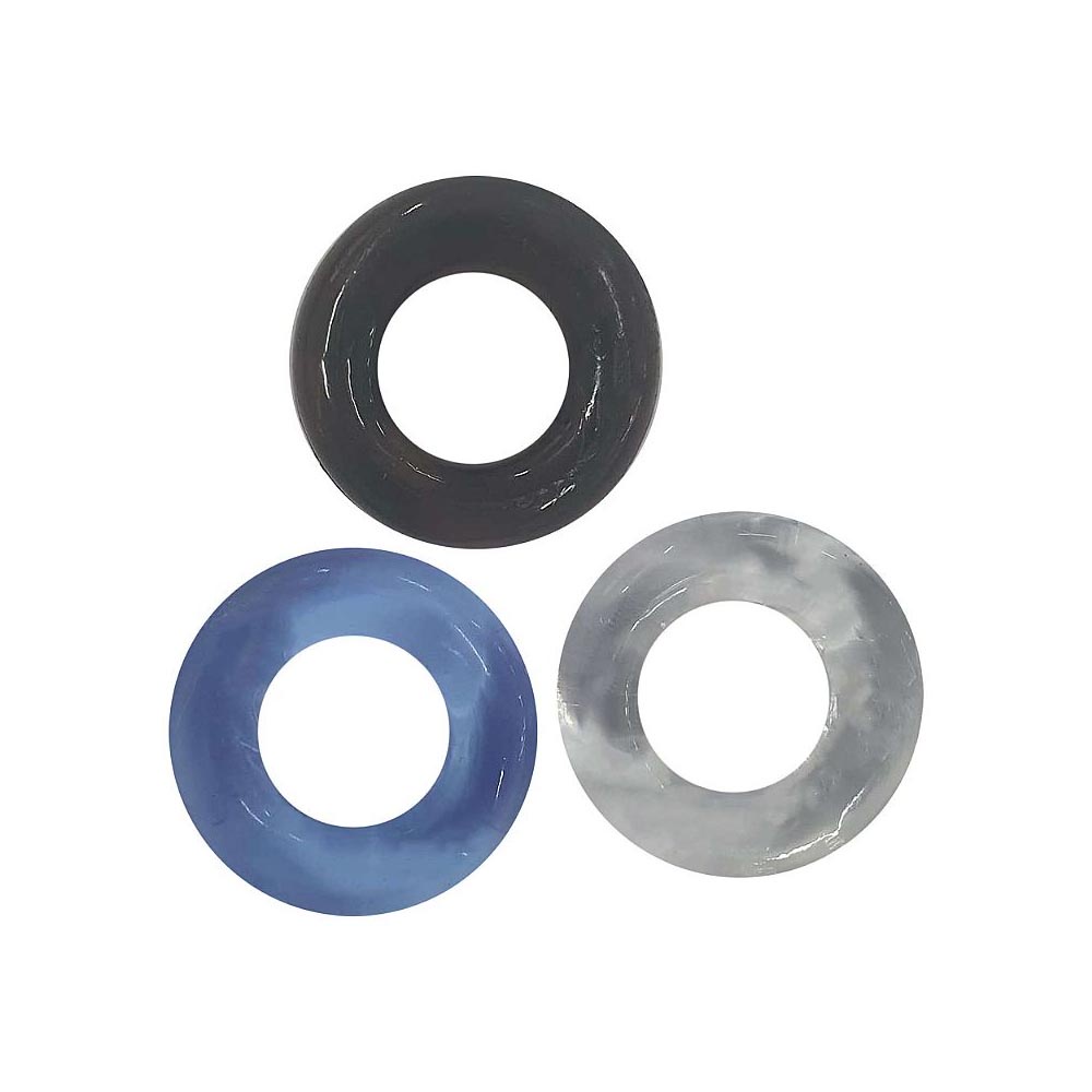 Conjunto Com 3 Anéis Peniano Em Silicone Retardador De Ejaculação em Oferta na Shopee