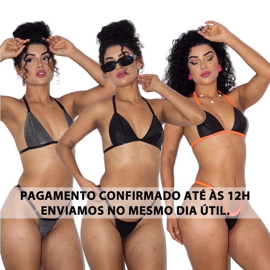 JTN Women Sexy Micro Thong G string Brazilian Mini Top Bra Bottom