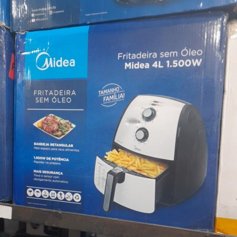 Fritadeira sem oleo midea 4L 1500w voltagem 127