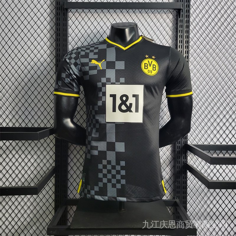 Borussia Dortmund Jogador Versão BVB 2022 2023 Camiseta De Futebol Preta REUS HHPT