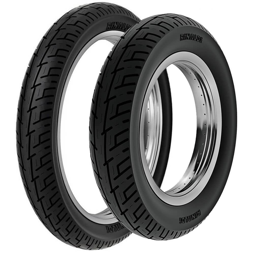 Kit 2 Pneu Moto Honda Biz 100/125 Bs 32 Traseiro Dianteiro - Spare Parts and Accessories for Vehicles