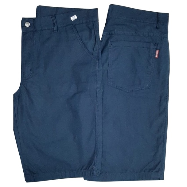 bermuda masculina sarja 100% algodão azul marinho, preta, beje claro e verde plus size cód.803/804