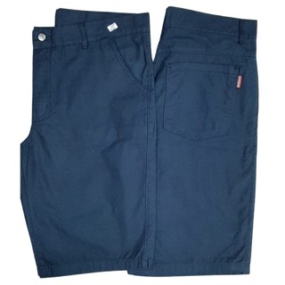 bermuda masculina sarja 100% algodão azul marinho, preta, beje claro e verde plus size cód.803/804