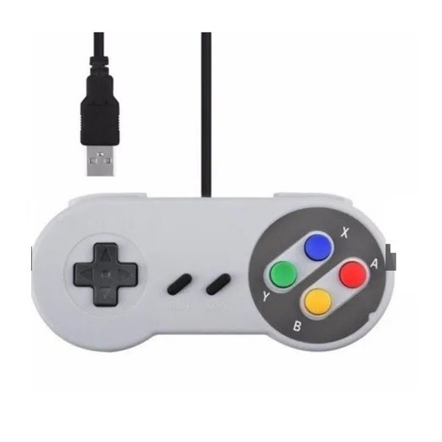 Controle Manete Super Nintendo USB Para PC Joystick Raspberry Snes