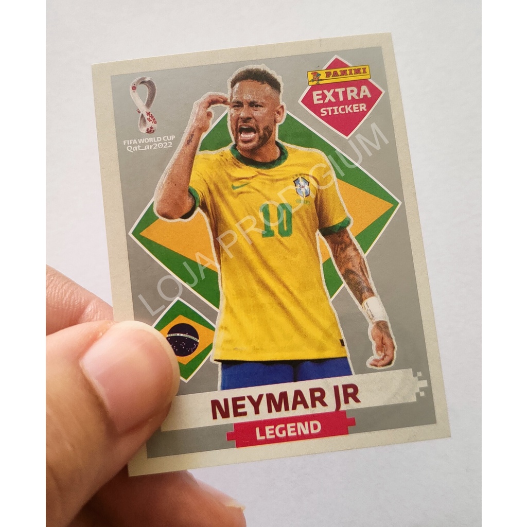 Figurinha Extra Legend Neymar Jr Prata Copa Original Shopee Brasil