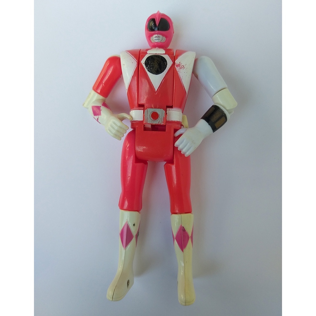 Boneco Power Rangers Mighty Morphin Vira Cabeça Ranger Rosa