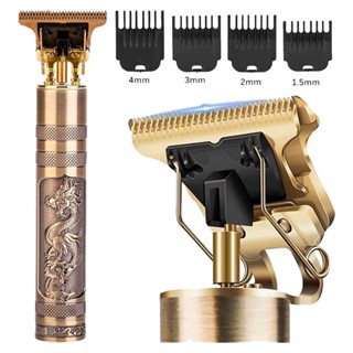 Maquininha De Barbear Rosto Maquina Corta Cabelo Apara Pelo Depilação Profissional + 4 Pentes