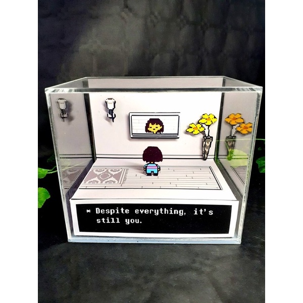 Diorama Undertale- Cubo 3D 9x9x9