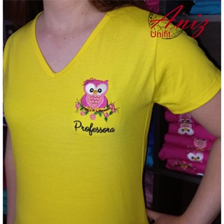 Camiseta Feminina Coruja Professora