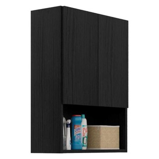 Armário  Multimóveis Lavanderia com 2 Portas   Ibiza FG5004 Preto em Oferta na Shopee