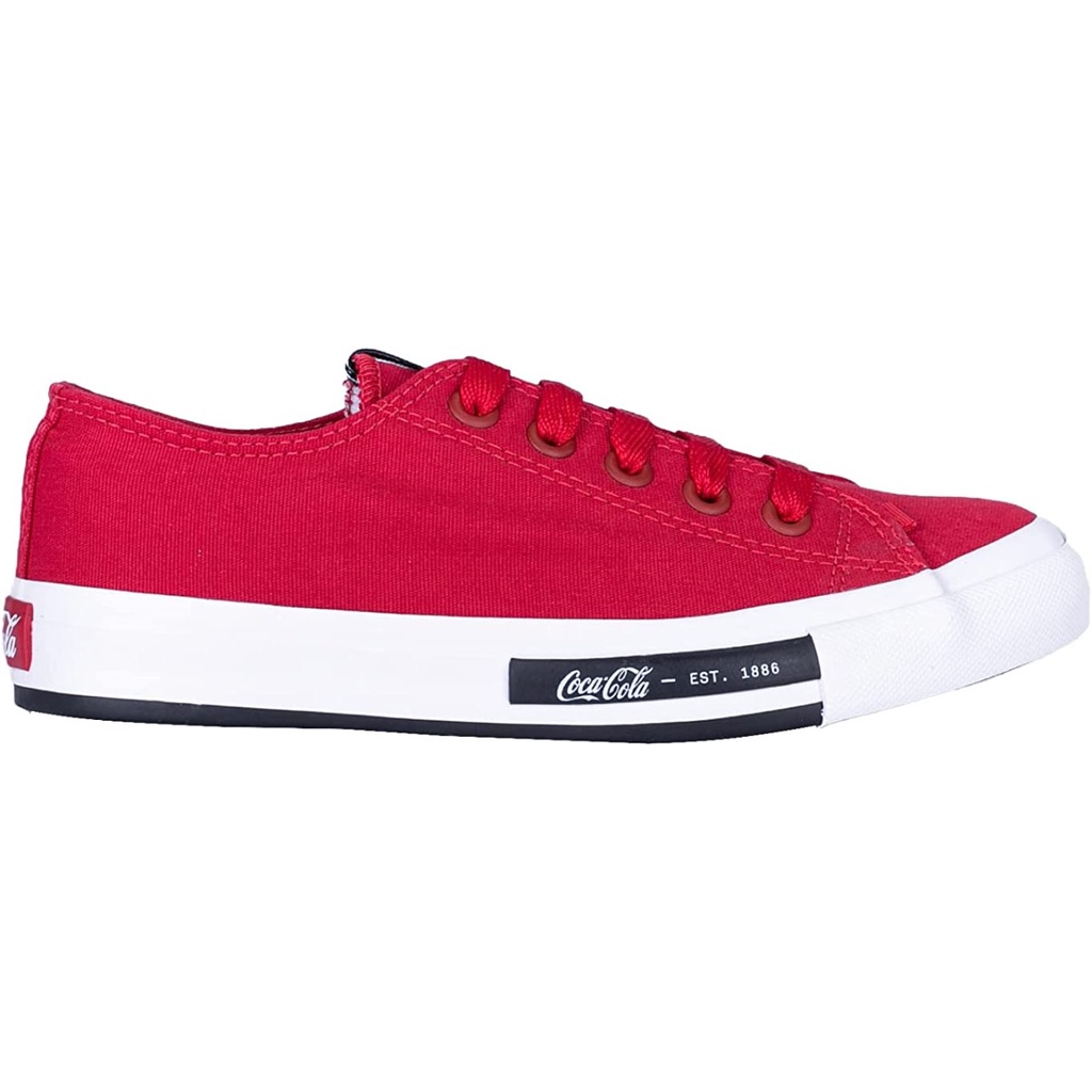 Tênis feminino vermelho casual Plataforma - Daytona Coca Cola