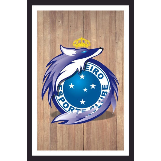 Placa Quadro Decorativo Cruzeiro Mafia Azul Zeiro maior de minas de MDF 6mm (Não empena com tempo) 20x28cm Impressão Direta 11